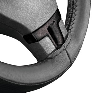 COUVRE VOLANT NOIR CUIR A LACET NOIR 37-39 CM