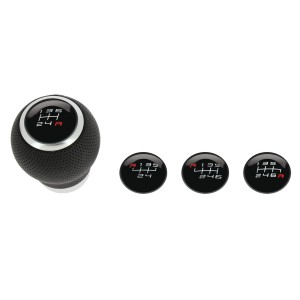 POMMEAU ROND NOIR/SP BLANC - PASTILLE CHANGEABLE