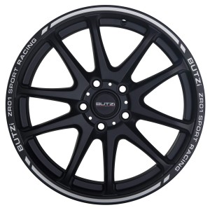 ZR01 NOIR MAT LISERET BLANC 6,5X15 4X100 ET35 CB60.1