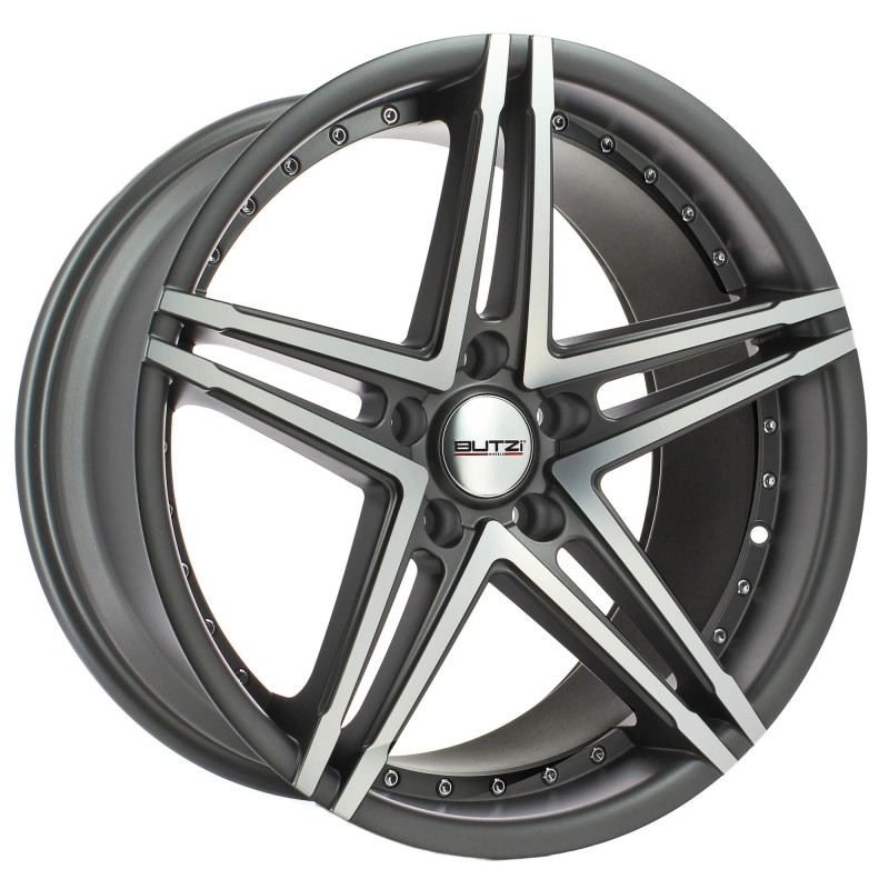 CONCAVE GUN METAL MATE FACE POLIE 8,5X20 5X120 ET38 CB74,1 - FDS