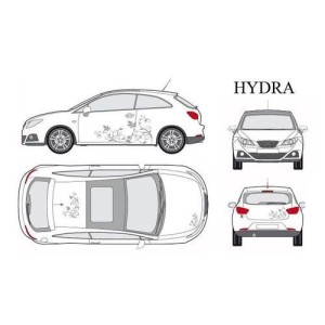 CAR DECO KIT HYDRA S ARGENT