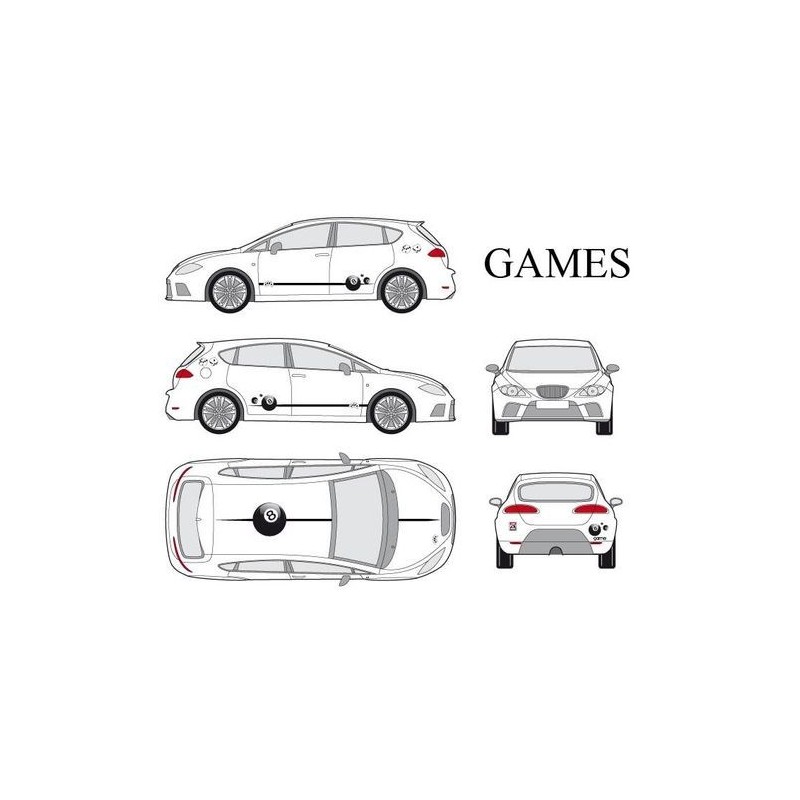 CAR DECO KIT GAMES S FULL COLOR