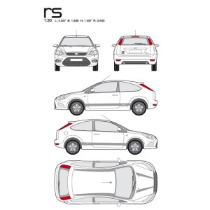 CAR DECO KIT RS M ARGENT