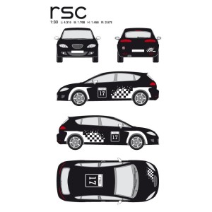CAR DECO KIT RSC M BLANC-FDS