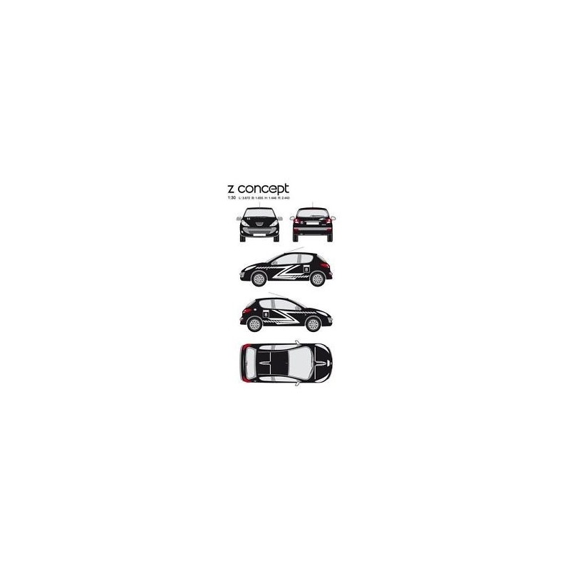 CAR DECO KIT Z CONCEPT  S BLANC-FDS