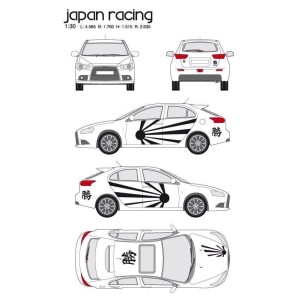 CAR DECO KIT JAPAN RACING TAILLE S NOIR-FDS