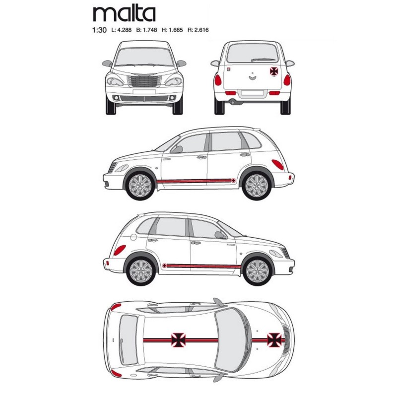 CAR DECO KIT MALTA TAILLE M FULL COLOR-FDS