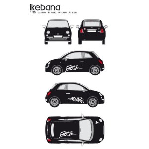 CAR DECO KIT IKEBANA TAILLE M BLANC-FDS