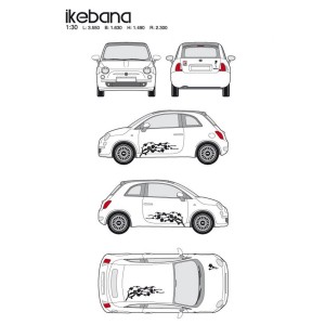 CAR DECO KIT IKEBANA TAILLE M NOIR-FDS