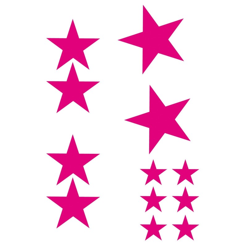 CAR DECO ELEMENT STARS ROSE