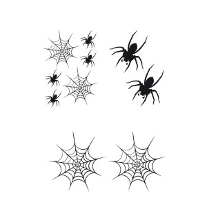 CAR DECO ELEMENT SPIDER NOIR -FDS