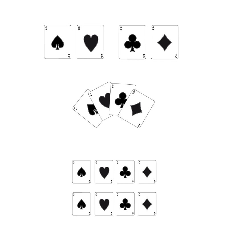 CAR DECO ELEMENT POKER FULL COLOR