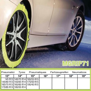 CHAUSSETTE NEIGE TEXTILE HOMOLOGUE B26 EUROPEENNE