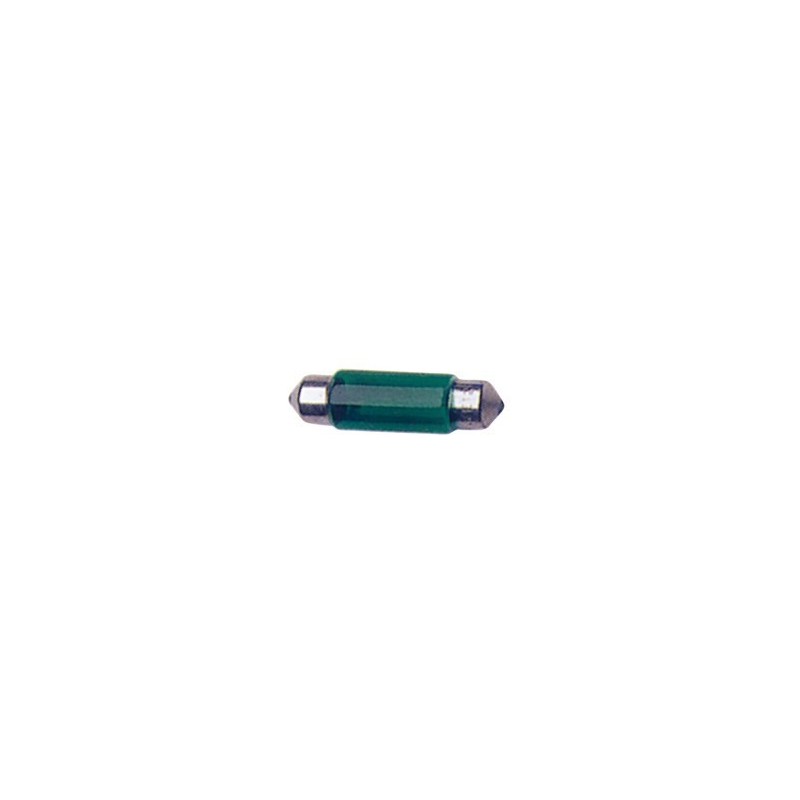 AMPOULE NAVETTE 12V 5W T11X35 SV8,5D VERTE BTE DE 10 - FDS