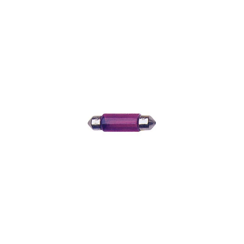 AMPOULE NAVETTE 12V 10W T11X41 SV8,5D VIOLETTE 2PCES - FDS