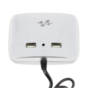 3 MULTIPRISES ALLUME CIGARE + 2 USB 2.1A BLANC - SCT