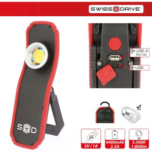 LAMPE DE TRAVAIL RECHARGEABLE 4400MAH - SCT