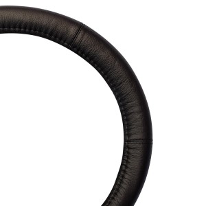 COUVRE VOLANT 35CM NOIR CUIR