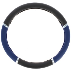 COUVRE VOLANT 37-39CM PVC SPEED BLEU-NOIR
