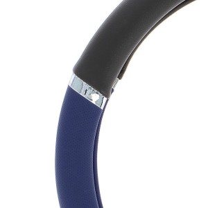COUVRE VOLANT 37-39CM PVC SPEED BLEU-NOIR