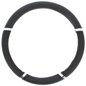 COUVRE VOLANT 37-39CM PVC SPEED NOIR-NOIR