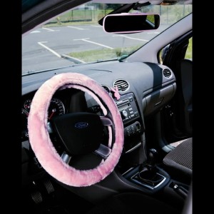 COUVRE VOLANT 37-39CM TEXTILE PINKY ROSE