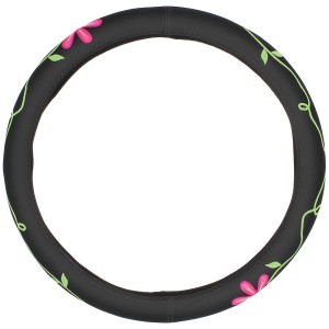 COUVRE VOLANT FLOWER POWER 38CM