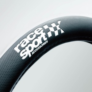 COUVRE VOLANT RACE SPORT NOIR GRIP LOOK CARBONE