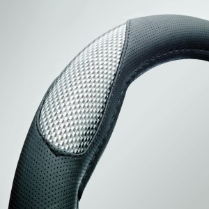 COUVRE VOLANT RACE SPORT NOIR GRIP LOOK CARBONE