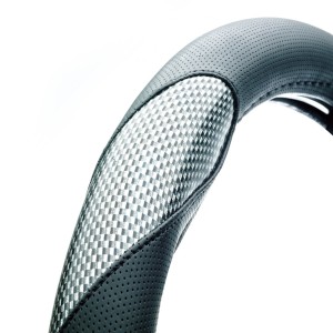 COUVRE VOLANT RACE SPORT NOIR GRIP LOOK CARBONE