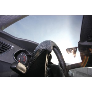COUVRE VOLANT RACE SPORT NOIR GRIP LOOK CARBONE