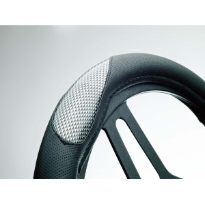 COUVRE VOLANT RACE SPORT NOIR GRIP LOOK CARBONE