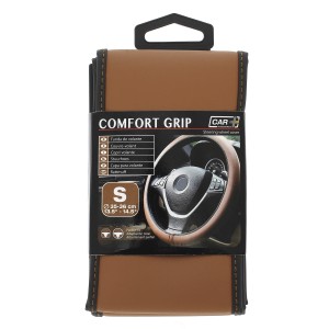 COUVRE-VOLANT COMFORT GRIP MARRON T.S. 35-36CM