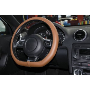 COUVRE-VOLANT COMFORT GRIP MARRON T.S. 35-36CM
