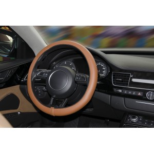 COUVRE-VOLANT COMFORT GRIP MARRON T.S. 35-36CM