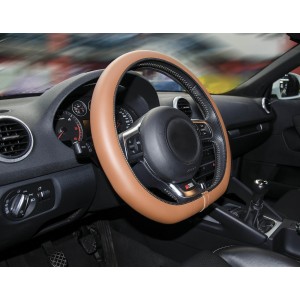 COUVRE-VOLANT COMFORT GRIP MARRON T.S. 35-36CM