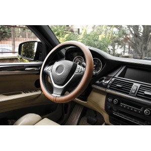 COUVRE-VOLANT COMFORT GRIP MARRON T.S. 35-36CM