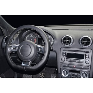 COUVRE-VOLANT COMFORT GRIP NOIR MICRO-PERFORE SURP.NOIRE S 35-37
