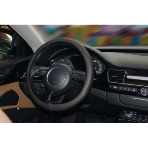 COUVRE-VOLANT COMFORT GRIP NOIR MICRO-PERFORE SURP.NOIRE S 35-37