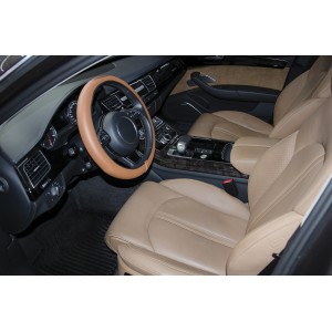 COUVRE-VOLANT COMFORT GRIP MARRON M 37-38CM