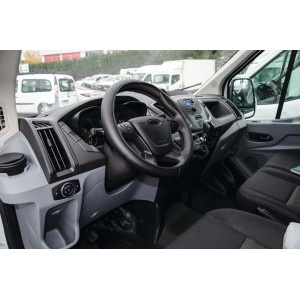 COUVRE-VOLANT COMFORT GRIP NOIR MICRO-PERFORE SURP.BLANCHE XL 41-42CM