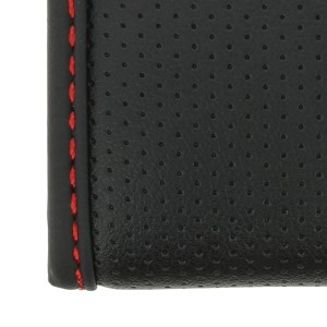 COUVRE-VOLANT COMFORT GRIP NOIR MICRO-PERFORE SURP.ROUGE XL 41-42CM
