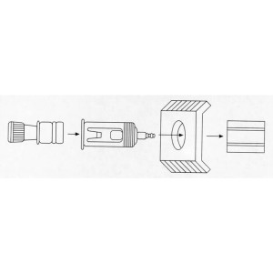 ALLUME-CIGARE LUMINEUX UNIVERSEL 12V