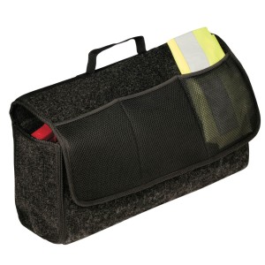 SACOCHE DE COFFRE 50X25CM MOQUETTE NOIR