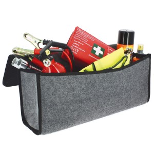 SACOCHE DE COFFRE 50X25CM MOQUETTE NOIR