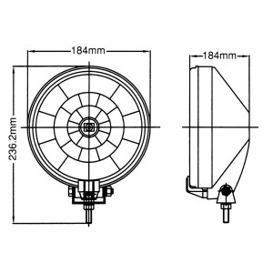 FEUX DE ROUTE ROND H3 12V 55W
