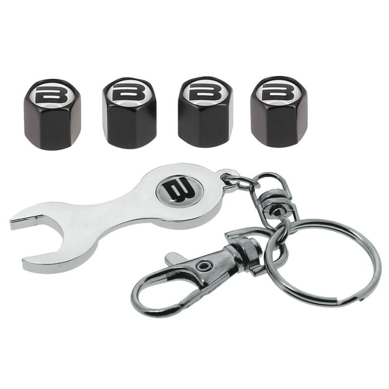 BOUCHONS DE VALVE NOIR BUTZI AVEC CLEF - FDS