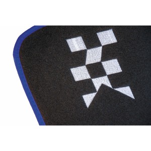 TAPIS DE SOL MOQUETTE + ALUCOMPETITION 4PCES BLEU