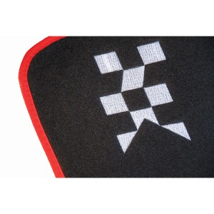 TAPIS DE SOL MOQUETTE + ALUCOMPETITION 4PCES ROUGE