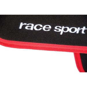 TAPIS DE SOL MOQUETTE + ALUCOMPETITION 4PCES ROUGE